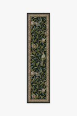 Bird & Pomegranate Teal Green Rug by Morris & Co.