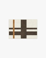Scala Ivory & Brown Flatwoven Rug by The Local Project