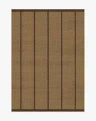 Harvest Stripe Brown Re-Jute Rug by Architectural Digest