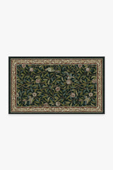 Bird & Pomegranate Teal Green Rug by Morris & Co.