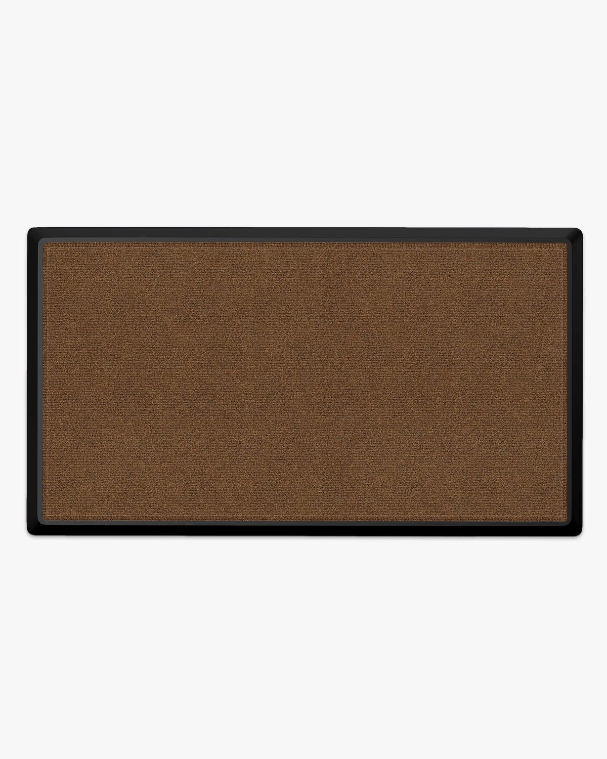 Looped Solid Dark Coir Large Doormat