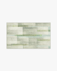 Solar Drift Silver Green Rug