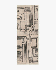 Kassena Black & Ivory Rug by Malene Barnett