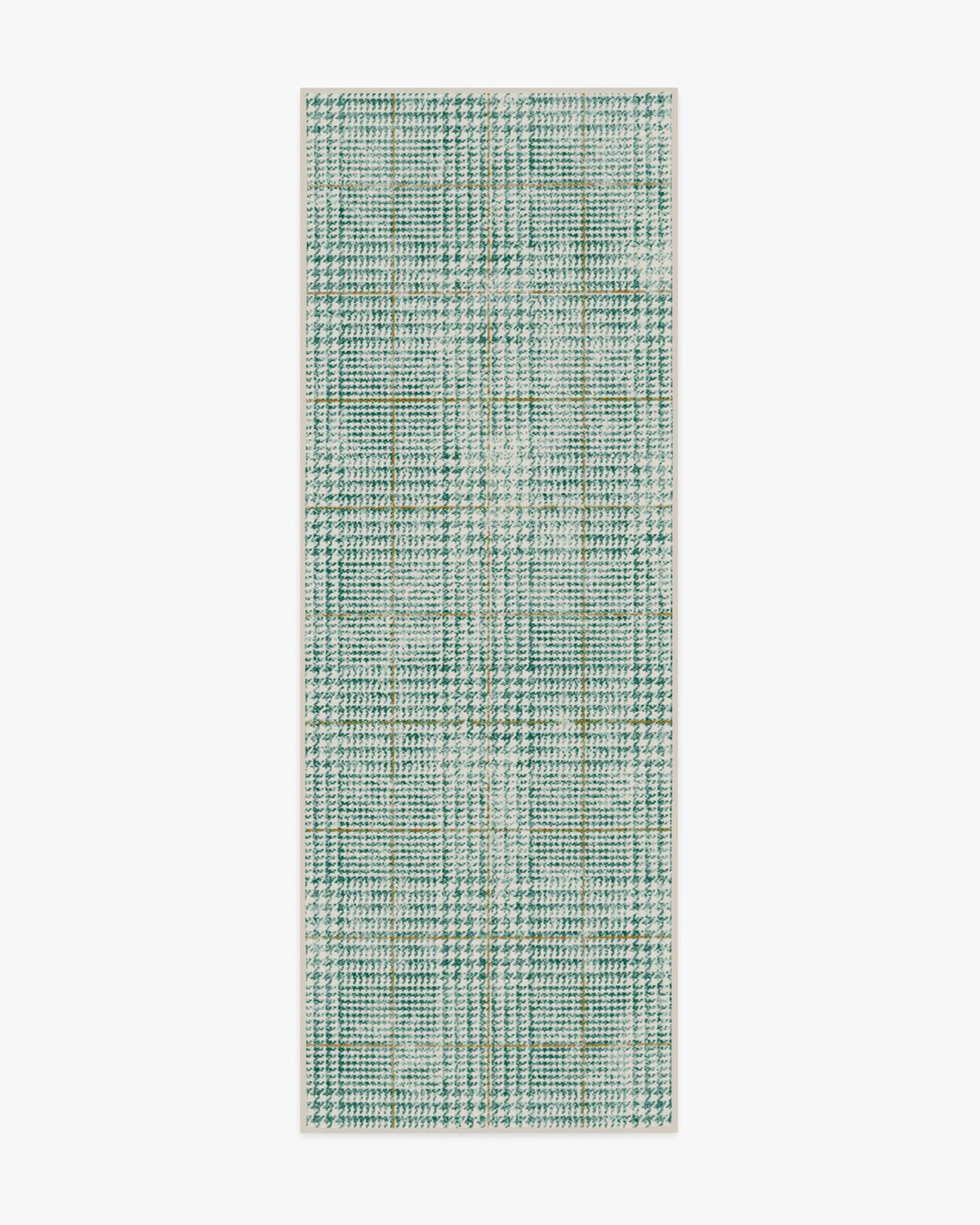 Glen Plaid Green & Gold Rug