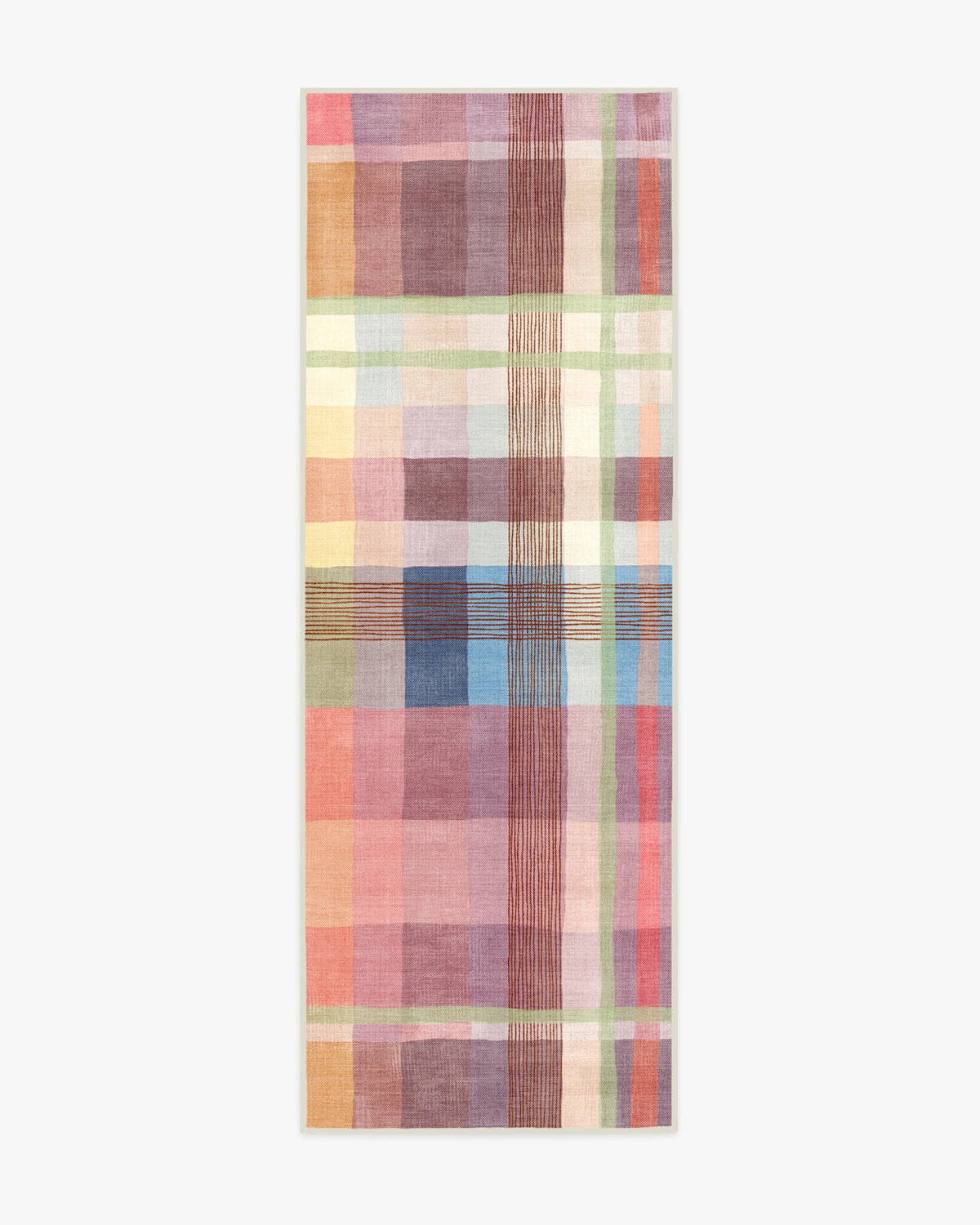 Margot Plaid Berry Multicolor Outdoor Rug