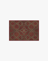 Kian Red Flatwoven Rug by Martyn Lawrence Bullard