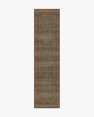Rowan Teal Blue & Copper Rug