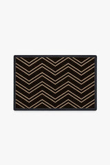 Chevron Black Doormat