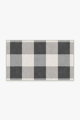 Buffalo Plaid Black & White Rug