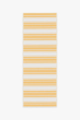 Marina Stripe Yellow Outdoor Rug