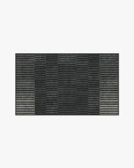 Shadow Stripe Charcoal Flatwoven Rug