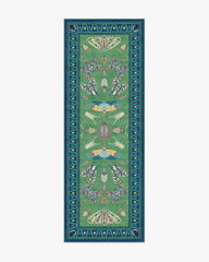 Flutterby Green & Sapphire Rug by Iris Apfel