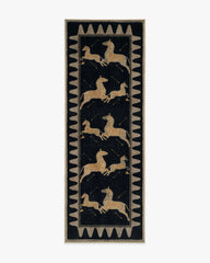 Zebras Black & Natural Rug by Scalamandré