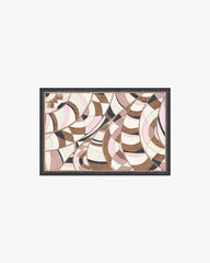 Portobello Road Soft Pink & Black Flatwoven Rug by RIXO