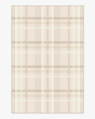 Charming Plaid Neutral Rug