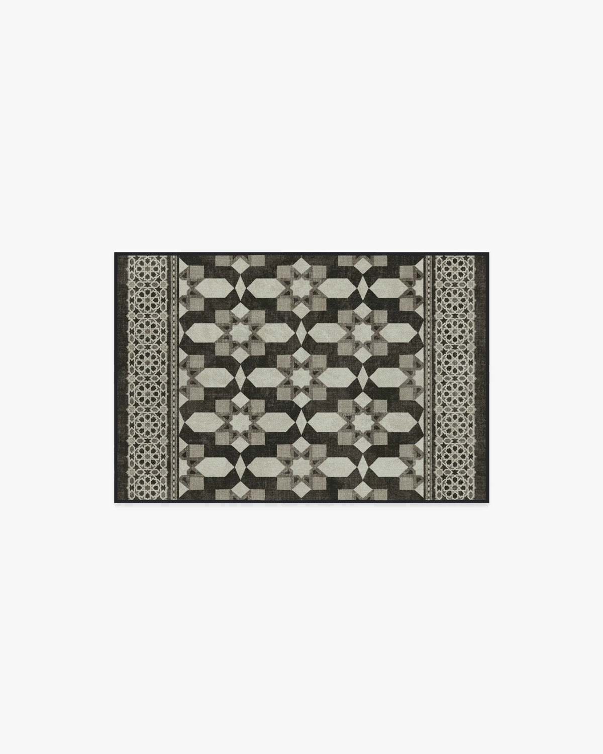 Emir Black & Ivory Flatwoven Rug by Martyn Lawrence Bullard