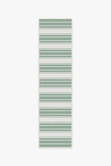 Marina Stripe Sage Green Outdoor Rug