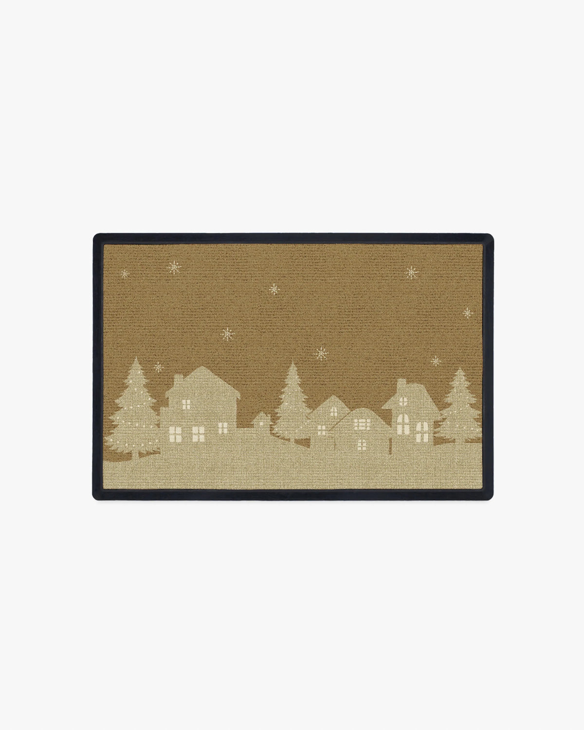 Winter Village Coir Doormat