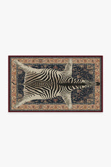 On Safari Sapphire Flatwoven Rug by Iris Apfel