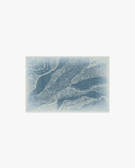 Adorned Soft Blue Flatwoven Rug by Malene Barnett