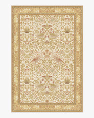 Strawberry Thief Light Ochre Rug by Morris & Co.