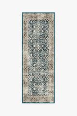Celestine Teal Blue Flatwoven Rug