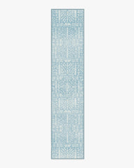 Palmetto Coastal Blue Rug by Gray Malin