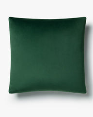 Spruce Green Velvet Throw Pillow