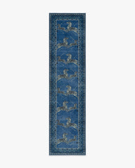 Zebras Blue Rug by Scalamandré