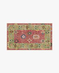 Mehr Rose & Soft Green Outdoor Rug