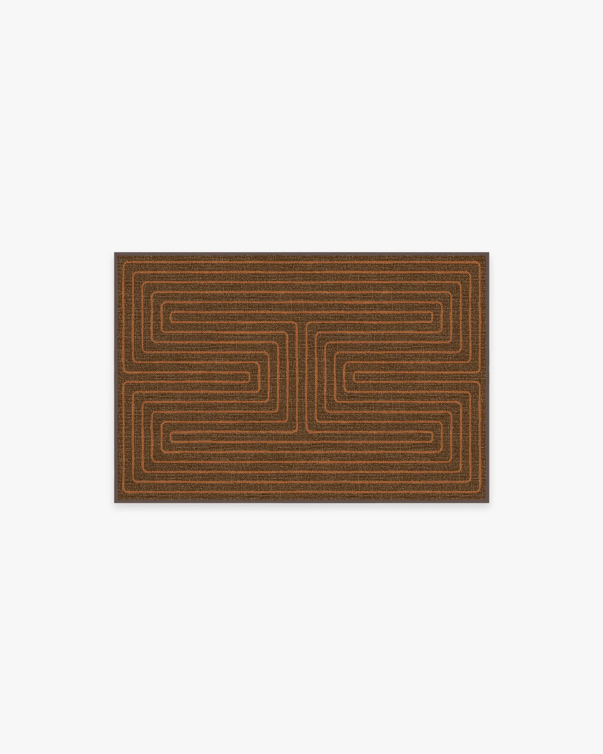 Labyrinth Brown & Orange Rug by Jonathan Adler
