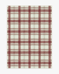 Piper Plaid Burgundy Rug