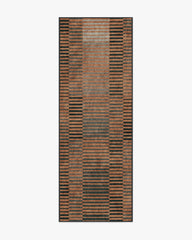 Shadow Stripe Rust Rug