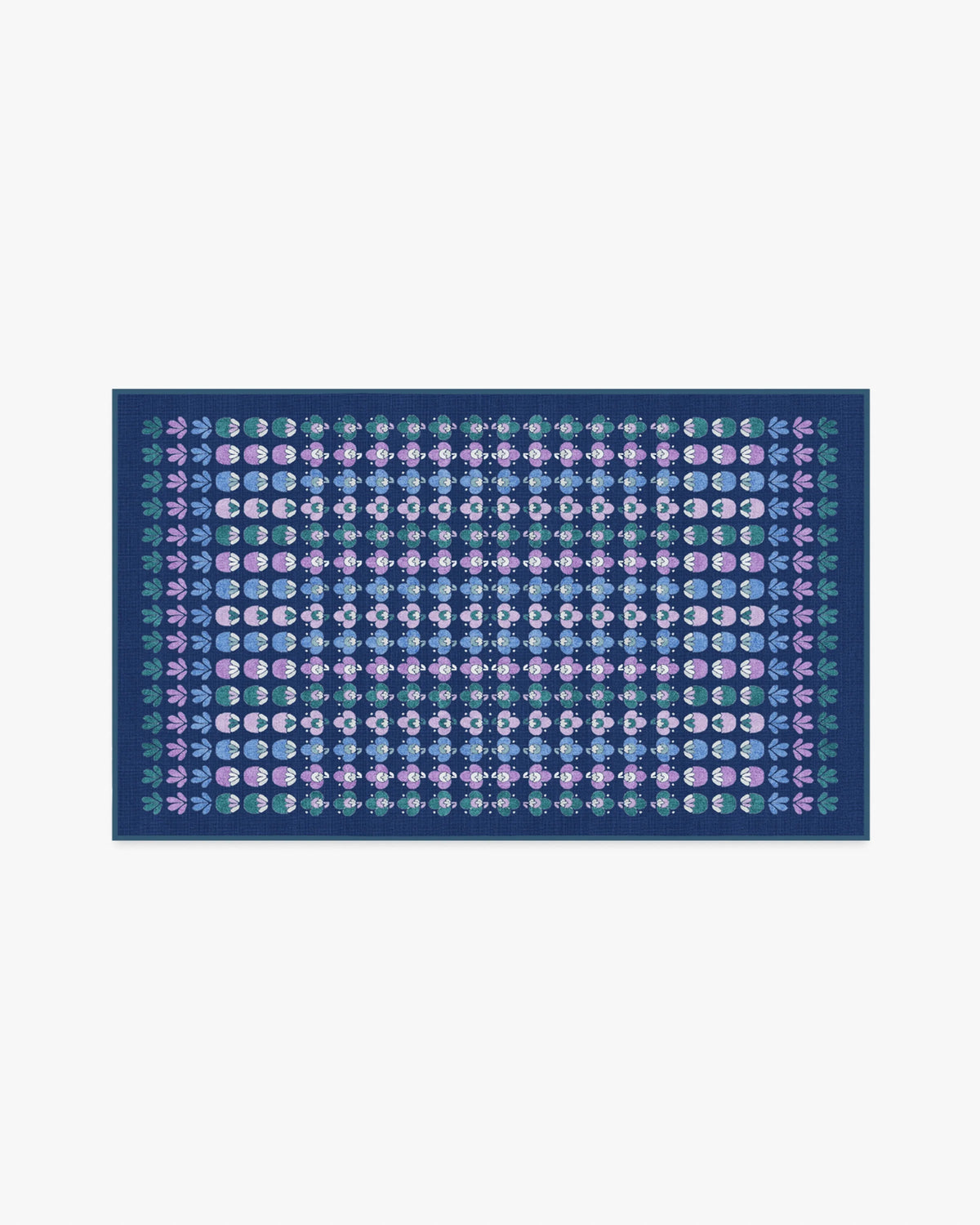 Ditzy Daisy Navy Rug