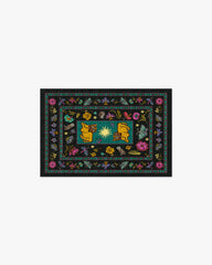 Lion’s Cub Charcoal Multicolor Flatwoven Rug by RIXO