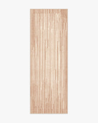 Striated Border Neutral Rug