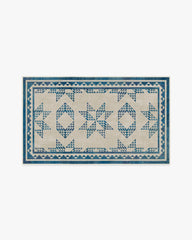 Louisa Cream & Blue Rug