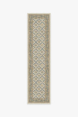 Bellflowers Ivory & Gold Flatwoven Rug by Morris & Co.
