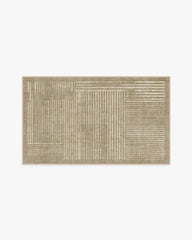 Linear Oasis Warm Taupe Flatwoven Rug