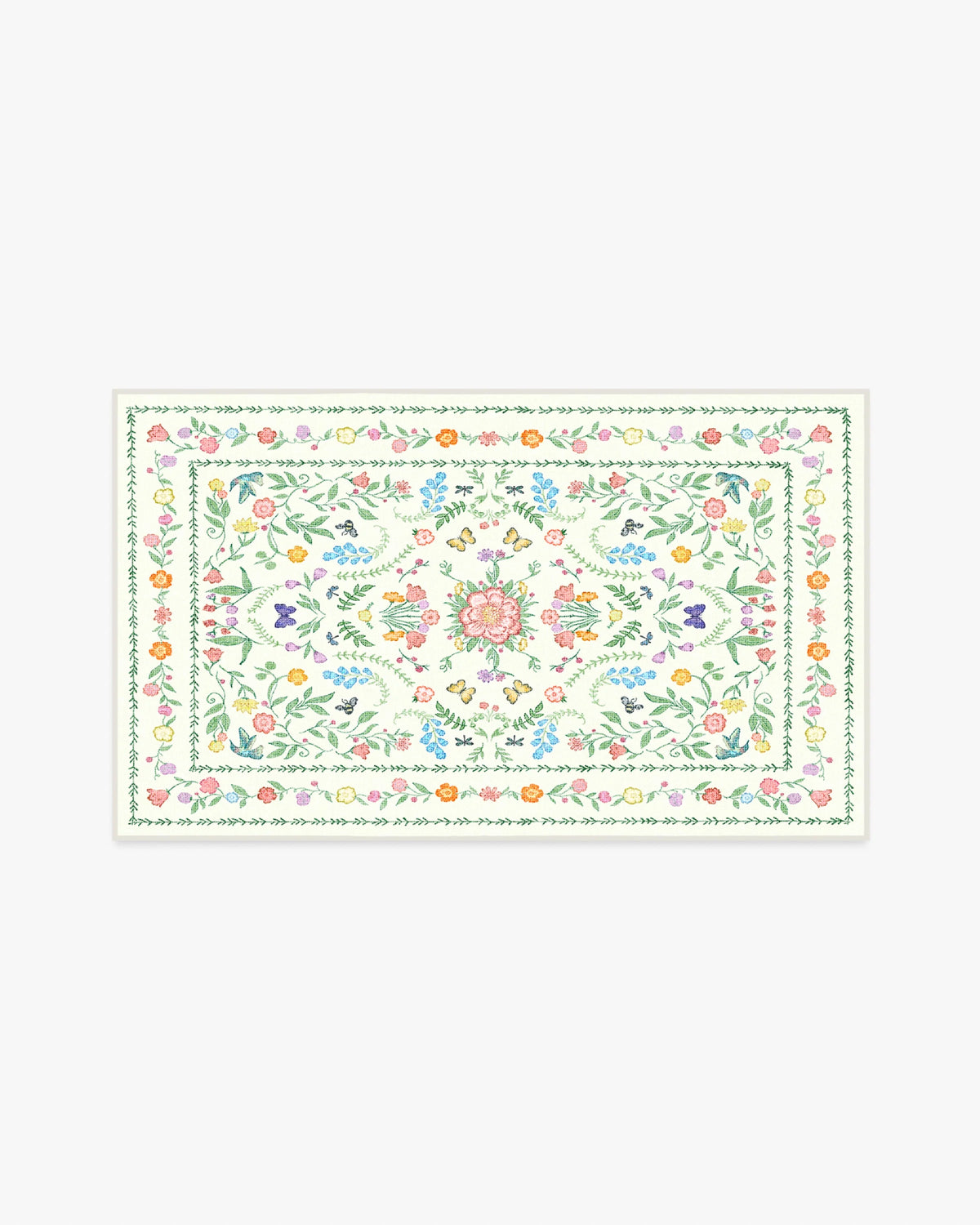 Springtime Lullaby Ivory Multicolor Rug