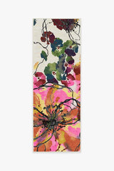 Watercolour Floral Multicolour Flatwoven Rug