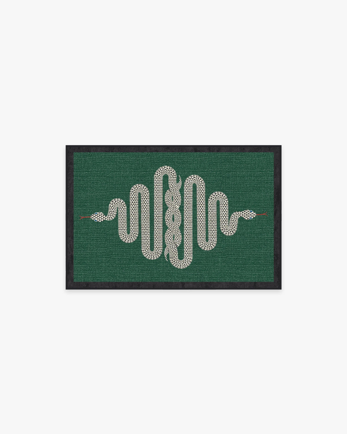 Venom Emerald Flatwoven Rug by Jonathan Adler