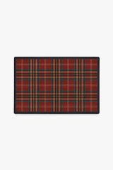 Winter Tartan Red Doormat