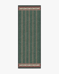Fruit Stripe Spruce Green Rug by Morris & Co.