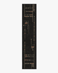 Nisa Ink Black Rug by Architectural Digest