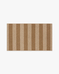 Nolan Bold Stripe Natural & Dark Natural Performance Weave Rug
