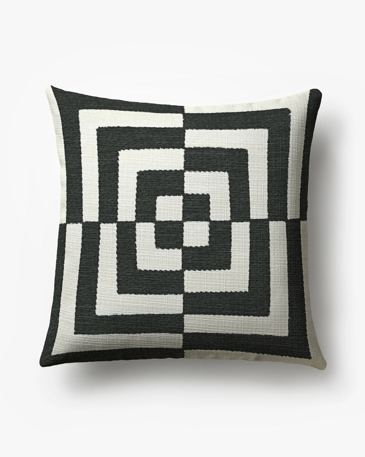Op Art Ivory Woven Throw Pillow by Jonathan Adler