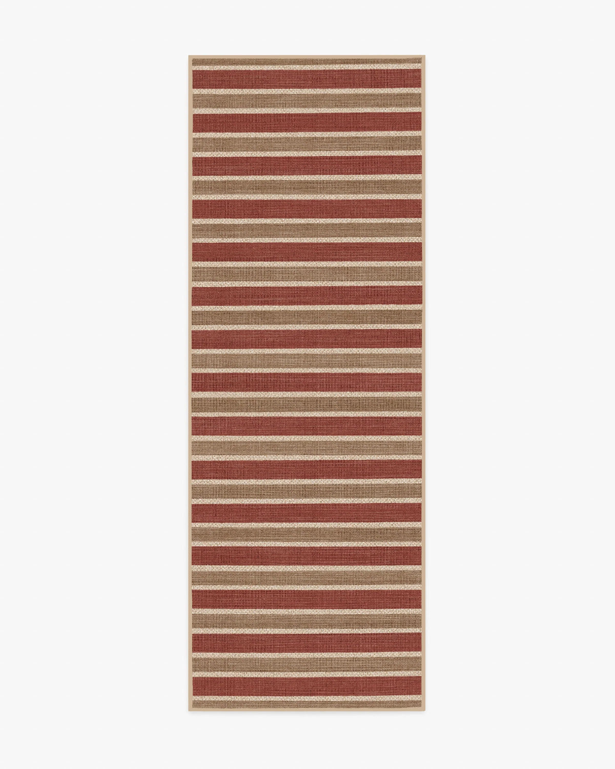 Wells Red & Natural Re-Jute Rug