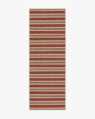 Wells Red & Natural Re-Jute Rug