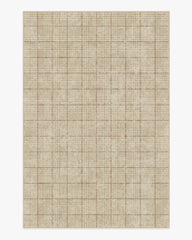 Glen Plaid Camel & Burgundy Rug